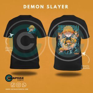 CAMISETA ZENITSU-DEMON SLAYER