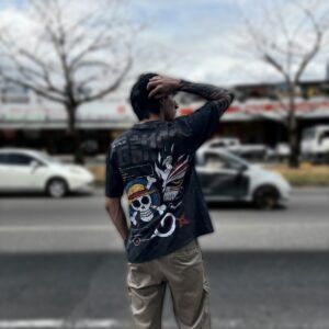 CAMISETA OVERSIZE ANIME-NARUTO, ONE PIECE, BLEACH