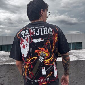 CAMISETA OVERSIZE DEMON SLAYER-TANJIRO