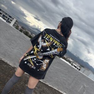 CAMISETA OVERSIZE DEMON SLAYER-ZENITSU