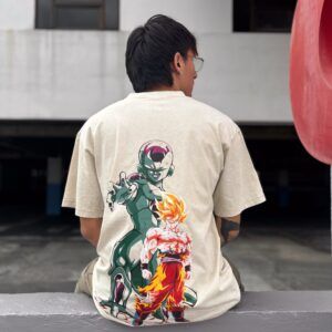 CAMISETA OVERSIZE DRAGON BALL-FREEZER Y GOKU