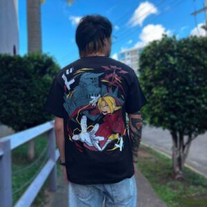 CAMISETA OVERSIZE FULLMETAL ALCHEMIST-ALPHONSE Y EDWARD