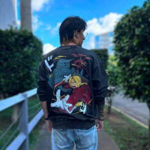 SUDADERA OVERSIZE FULLMETAL ALCHEMIST-ALPHONSE Y EDWARD